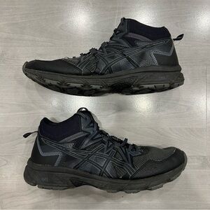 ASICS Gel Venture 8 Mens Shoes Trail Running Sz 10.5 Black Comfort Shoe Sneakers